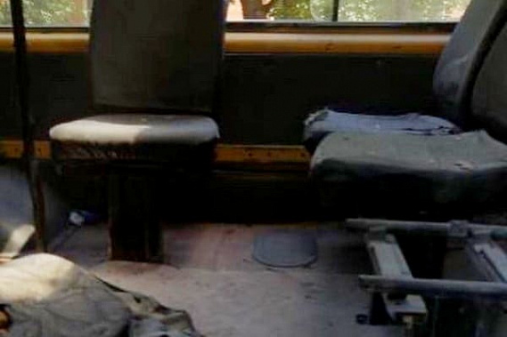 В азовской маршрутке взорвался огнетушитель