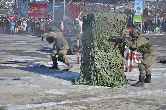 По Ростовской области прошел марш-бросок десантников