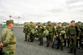 Первые резервисты прибыли на полигон Кадамовский