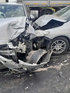 Благодаря автокреслам дети выжили при таком ударе. Фото предоставлено отделом пропаганды УГИБДД по РО