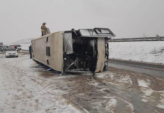 Украинский автобус не доехал до Ростова