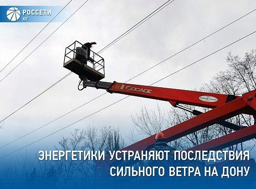На ряде территорий в Ростовской области из-за непогоды возникли сбои в подаче электроэнергии