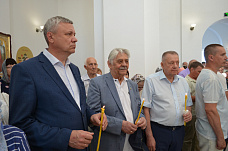 В Азовском районе освящен храм Александра Невского