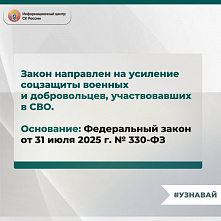 На заметку военнослужащим и ветеранам боевых действий
