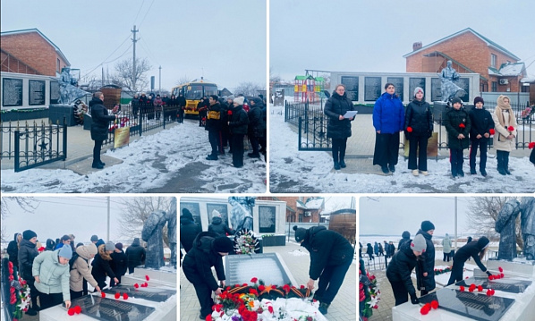 Евсеевские школьники и педагоги заступили на февральскую Вахту Памяти-2025