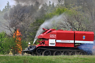 Донское МЧС отработало тушение ландшафтного пожара