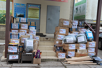 Груз из донского ДОСААФ сегодня отправили бойцами под  «Марш славянки»