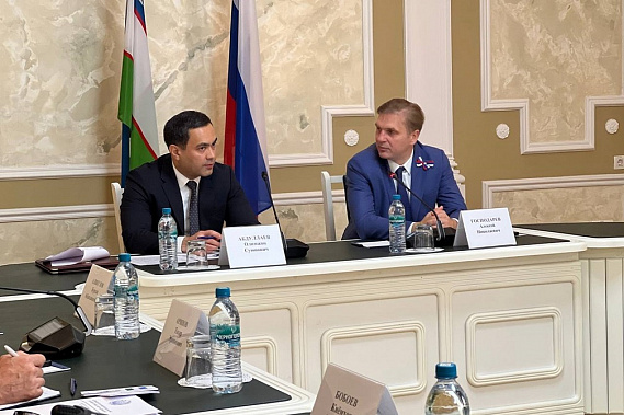 Во время встречи О. Абдуллаева и А. Господарева. Источник фото: правительство Ростовской области.