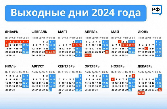 Самые короткие и самые длинные рабочие недели в  наступившем году