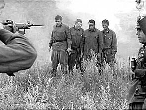 Расстрел военнопленных. (Фото взято из открытых источников иИтернета).