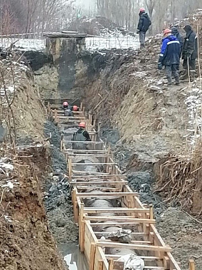 В Волгодонске приступили к ремонту канализационного коллектора