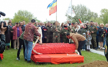 В Орловском районе перезахоронили останки 26 советских бойцов