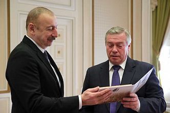 Василий Голубев показал президенту Азербайджана проект музейного комплекса «Самбекские высоты»