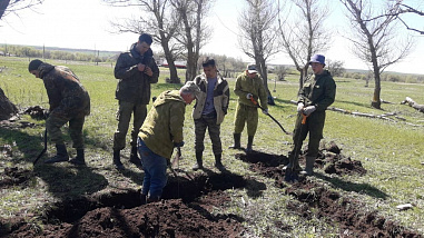 В Обливском районе поисковики обнаружили массовое захоронение советских бойцов