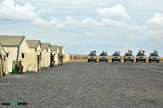 Первые резервисты прибыли на полигон Кадамовский
