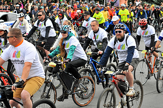 Вчера в Ростове прошел традиционный велосипедный пробег