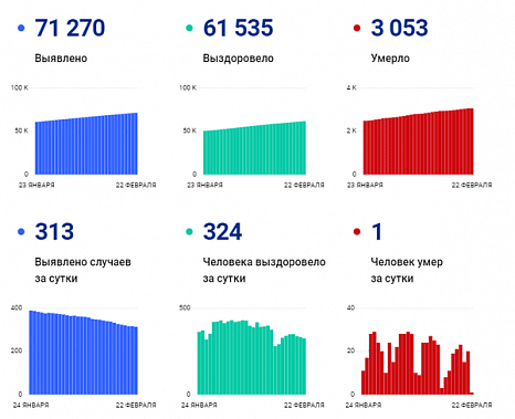 Коронавирус в Ростовской области: статистика на 22 февраля
