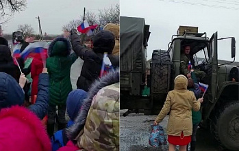 Донские школьники поздравляли защитников Отечества по дороге в зону СВО