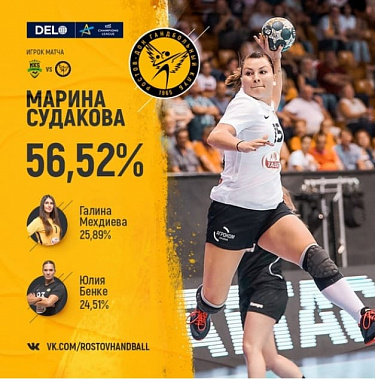 Марина Судакова - лучший игрок матча