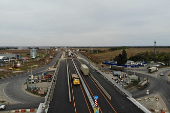 Открыли движение над Сальским кольцом» по новому 138-метровому путепроводу