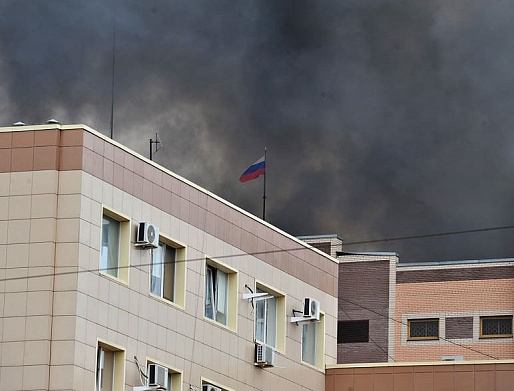 На территории Погрануправления ФСБ по Ростовской области случился пожар