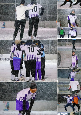 Ростовские студенты обожают играть зимой в футбол