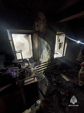 В Матвеево-Курганском районе случился пожар из-за телевизора