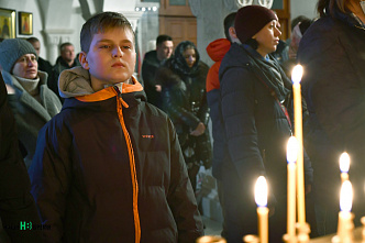 в главном храме ЮВО отмечают Рождество Христово