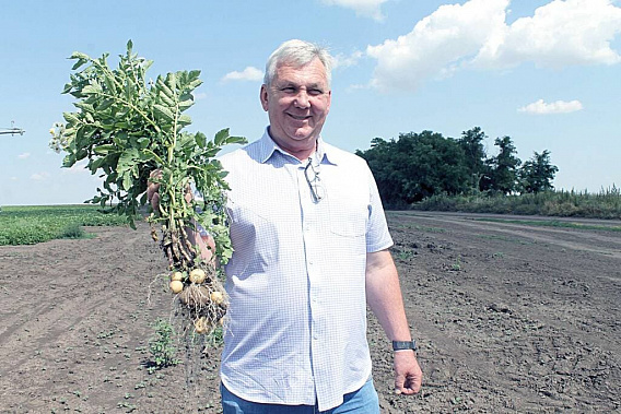 Исполнительный директор ООО «Манитек» Олег ШЕЛУДЧЕНКО за шестнадцать лет работы на предприятии собрал коллектив, который умеет и любит выращивать овощи.