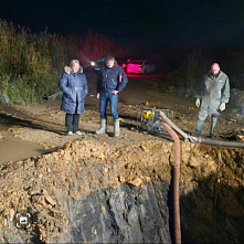 Масштабная авария на водоводе в Новочеркасске ликвидирована сегодня в районе полуночи
