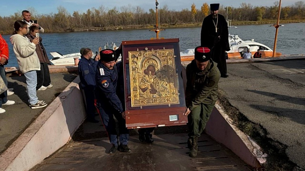В Волгодонск доставлен чтимый список Донской иконы Божией Матери
