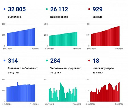Коронавирус в Ростовской области: статистика на 7 ноября
