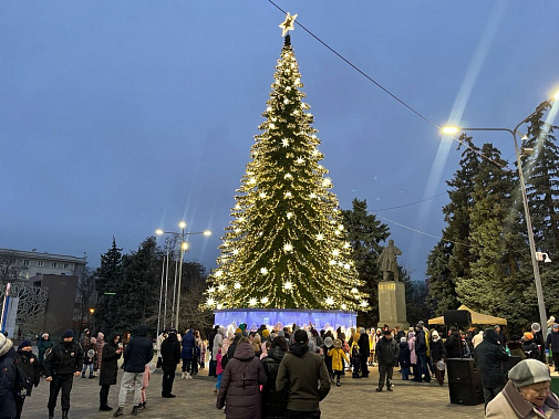 В Ростове открылась главная городская елка                                                                        