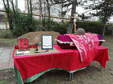 В азовском селе Пешково перезахоронили останки неизвестного бойца