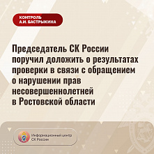 Дончанка обратилась к председателю Следкома России за защитой прав своей дочери