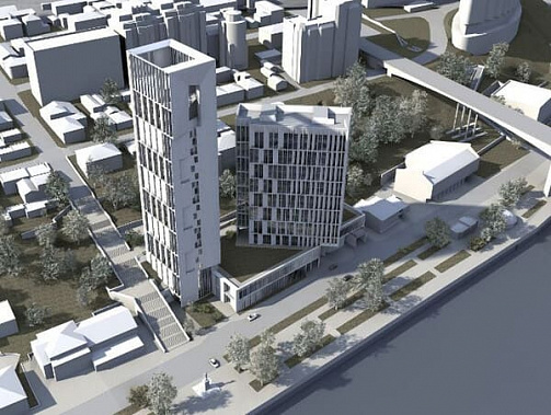 Проект жилищного комплекса на ул. Береговой/Газетного