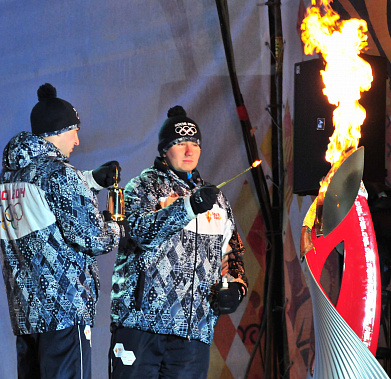Дон встречает олимпийский факел