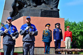 06 05 2025 В канун Дня Победы на ростовском мемориале «Кумженская роща» зажжен Вечный огонь