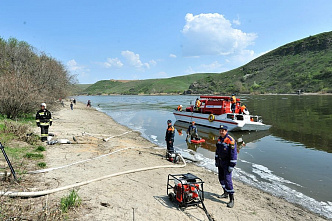 Донское МЧС отработало тушение ландшафтного пожара