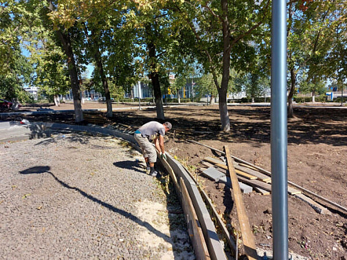 В Александровском парке Шахт установят сухой фонтан