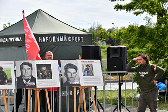 19 05 2024 В Суворовском микрорайоне открыли мурал героям Отечества