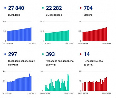Коронавирус в Ростовской области: статистика на 22 октября