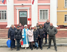 Из-за эпидемической обстановки количество участников поездки в госпиталь пришлось сократить до нескольких представителей Ростова, Аксая и Таганрога