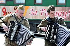 Поезд «Победа» прибыл на первый путь