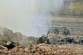 На «Самбекских высотах» прошла реконструкция боев