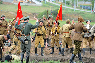 В Ростовской области реконструировали прорыв Миус-фронта