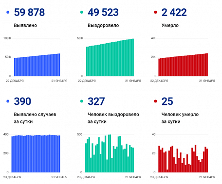 Коронавирус в Ростовской области: статистика на 21 января