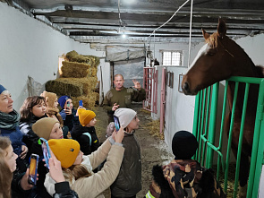 В Миллеровском конном взводе сделали день открытых дверей для казачат из станицы Митякинской