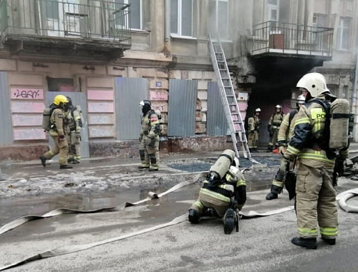 В Ростове вновь произошел пожар в особняке Парамоновых