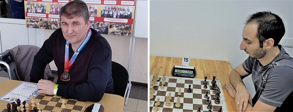 Капитаны донских команд Виктор Тищенко (сборная Ростовской области) и Кероп Хараян (команда «ЦРТДиЮ»).